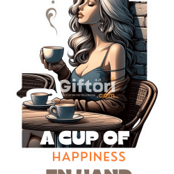 Cup of Happiness Crew Neck T-shirt