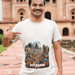 Mysuru Devaraja Market Crew Neck T-shirt